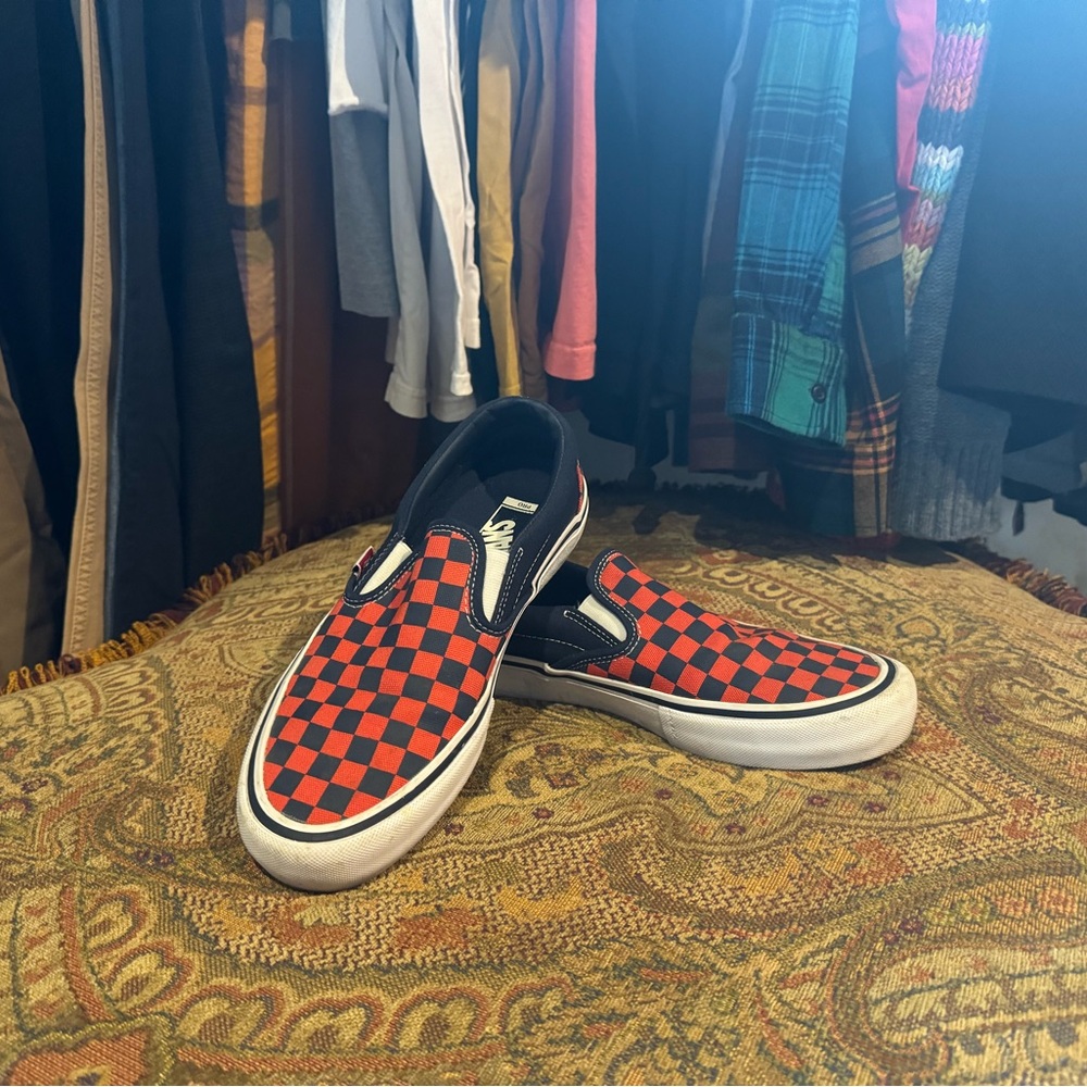 Vans Pro checkerboard slip ons